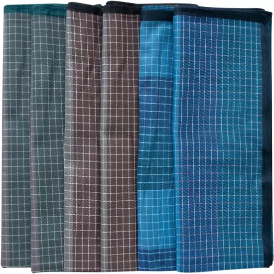 Handkerchiefs for Men 100% Cotton Classic Pocket Squares Hankies