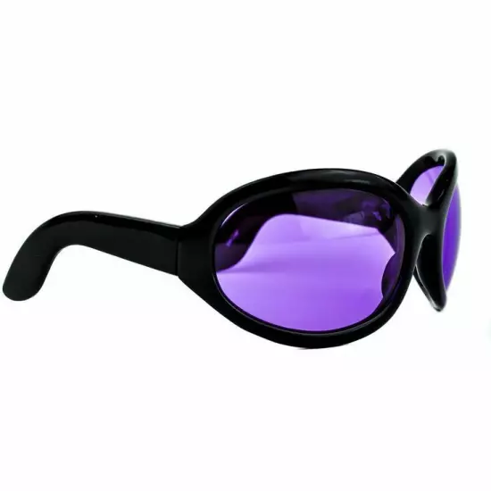 New Purple Oversized Oval Sunglasses Club Rave Party DJ Pon 3 Alternative Grunge