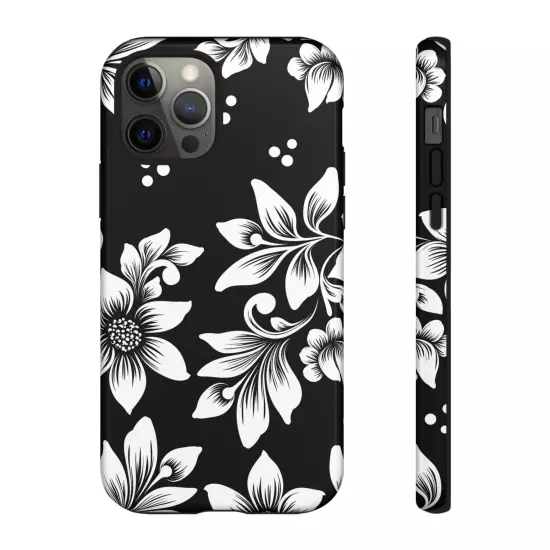 Black & White Floral Style - Tough Cases