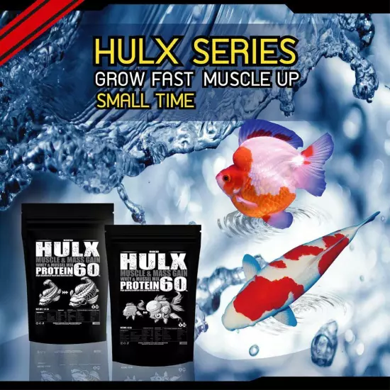 HULX High quality goldfish Food sinking pellets whey mixed high protein 60% new