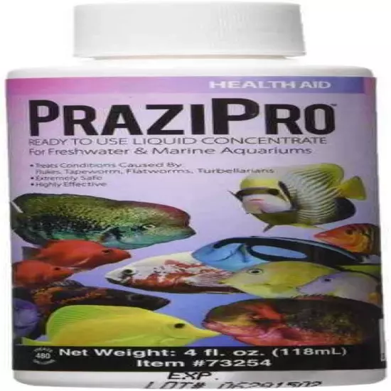 Hikari PraziPro Ready To Use For Freshwater & Marine Aquariums Or Ponds 4-Ounce