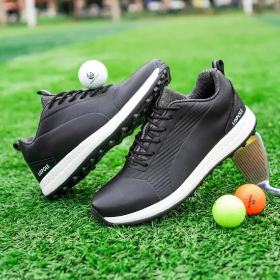 Men Outdoor Golf Sneakers Waterproof Comfortable Wear Resistance Walking Shoes 