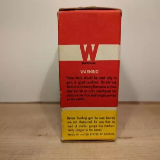 VINTAGE WINCHESTER Ranger Super Target Load 12 Ga Empty Shotshell Box Only