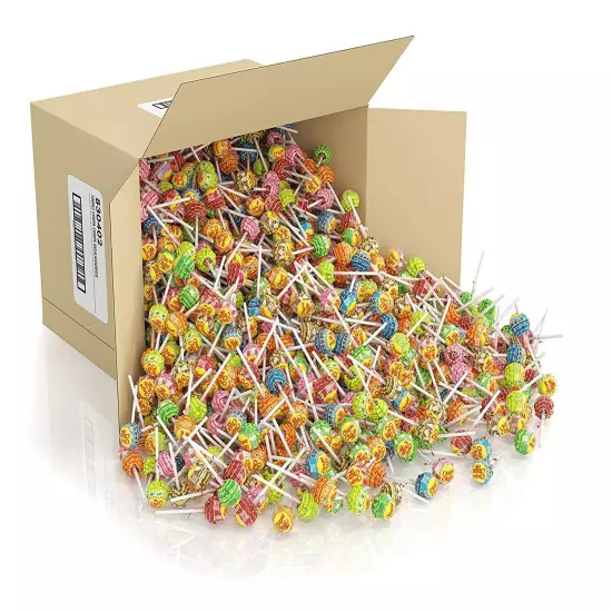 100xBest Chupa Chups Lollipop Assorted Flavour Bulk Kids Lollies Candy Bag 1.2kg