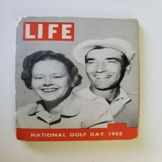 1955 Life & PGA National Golf Day Ball Marker Or Fob In Orig Folder 4th Annual