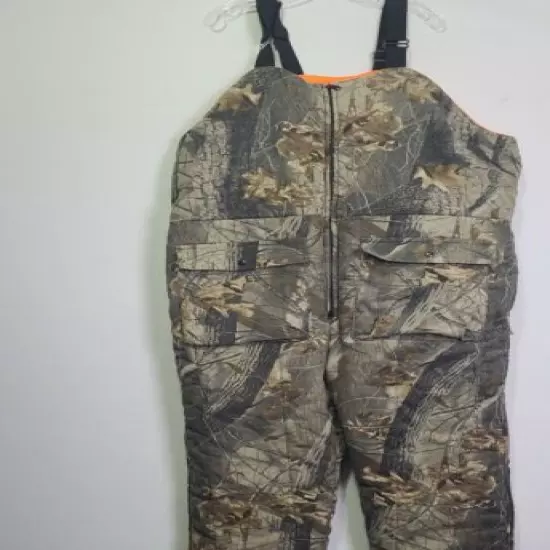 VTG RED HEAD AN OUTDOOR MENS OVERALLS CAMO HUNTING REVERSIBLE 3XLT WAIST 50-52