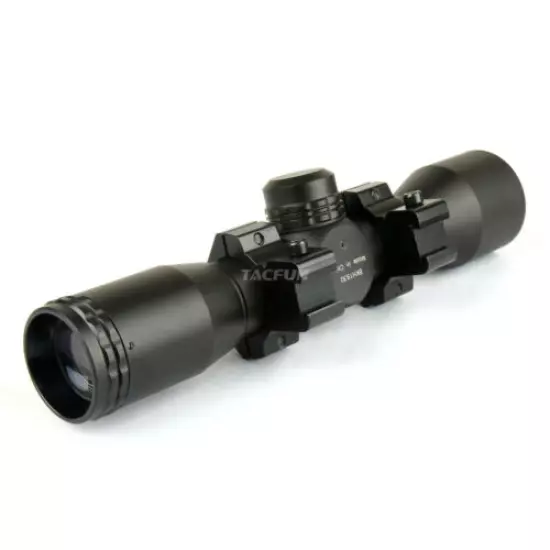 Kexuan 4X32 Compact Scope with Mil-Dot Reticle and 1" Dovetail Scope Rings