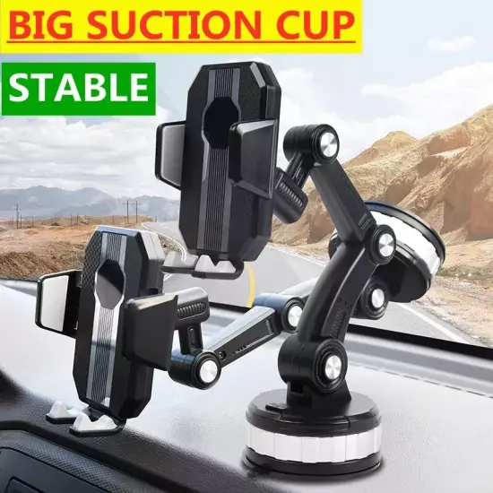 Car Phone Holder Stand Dashboard Car Clip Mount GPS Bracket Sucker Cup Car Mobi