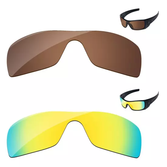 Lensology Polarized Replacement Lenses For-Oakley Batwolf OO9101 Multi-Options