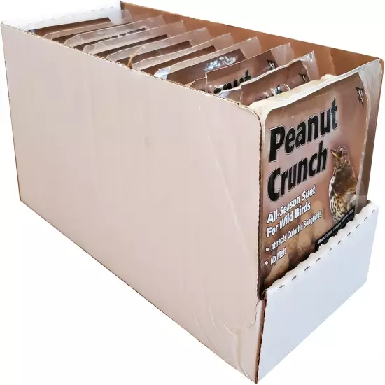 Heath Outdoor Products DD-18 Peanut Crunch Suet Cake, 12-Pack