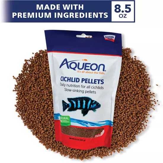 Aqueon Cichlid Food Mini 8.5 Ounces