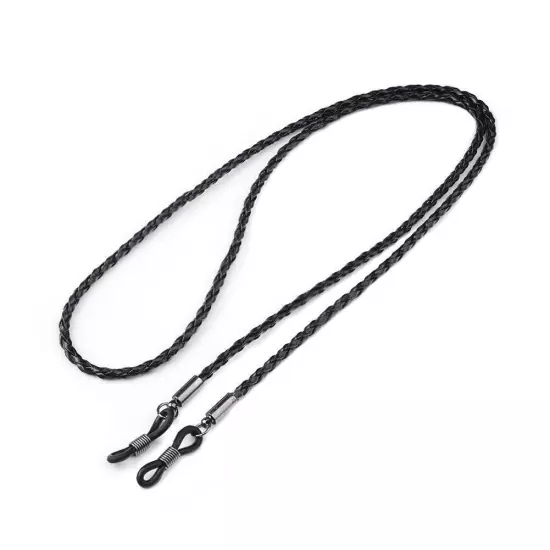 1 Pc Eyeglass Strap Leather Eyeglasses Cord Lanyard Holder Chain String R4B6