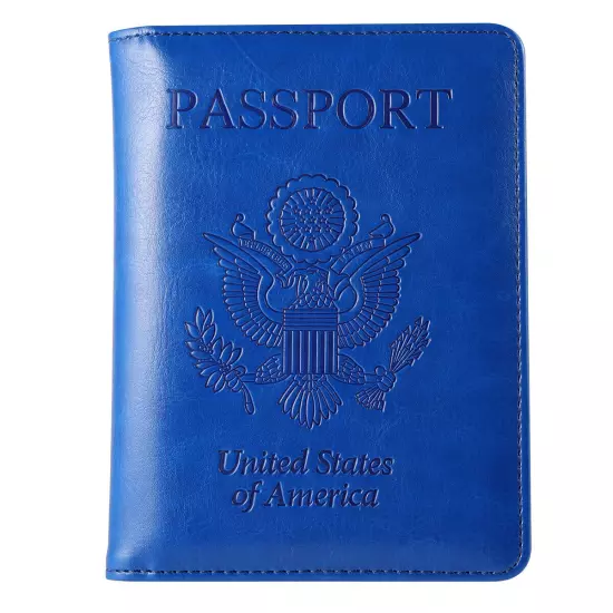 Slim Leather Travel Passport Wallet Holder RFID Blocking ID Card Case Cover US