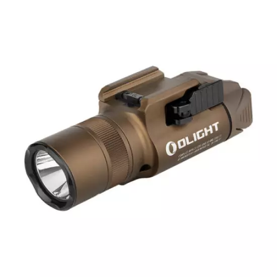 Olight Baldr Pro R Desert Tan Rechargeable Light, LED & Green Laser, 1350 Lumens