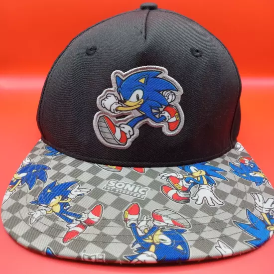 Sonic Hedgehog Hat Snapback Men youth NICE SOLID embroidered