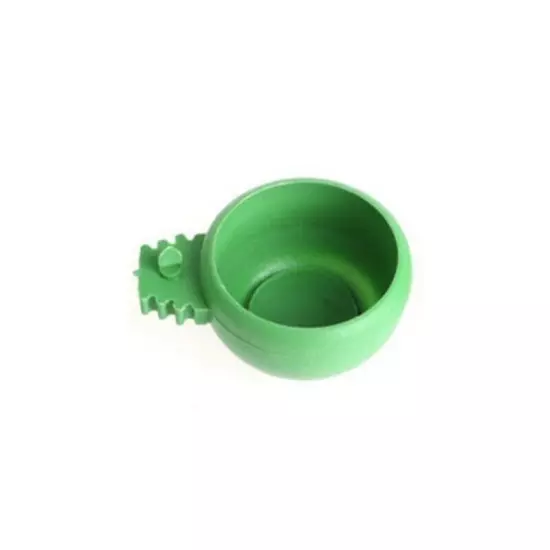 Mini Bird Parrot Food Water Bowl Feeder Plastic Pigeons Birds Cage Sand Cup L ➳