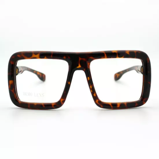 Thick Square Glasses Clear Lens Eyeglasses Frame Super Oversized Fashion