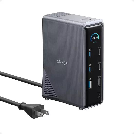 NEW Anker Prime 14-in-1 Dual 4K HDMI Charging 160W GAN Ethernet Audio USB-C Dock