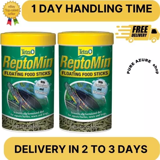 Tetra ReptoMin Floating Food Sticks, Food for Aquatic Turtles, ( 2 packs)