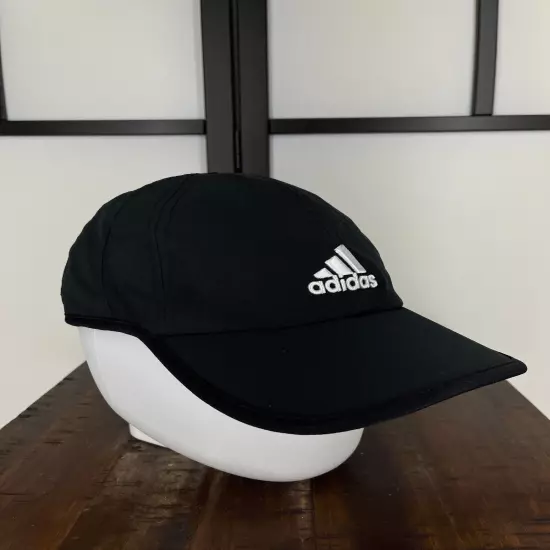 Adidas Hat Cap Strap Back Adult One Size Black Polyester Spandex Climalite Golf