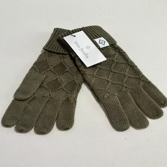 NWT Vera Bradley Knit Tech Gloves Sage