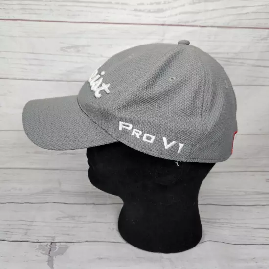 Titleist Pro V1 Hat Cap Size L/ XL FJ FootJoy Gray Golf Cap A-Flex Stretch Fit