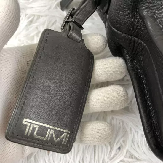 All Leather Tumi Business Bag 2Way Black 3 Layer Grained A4 Available