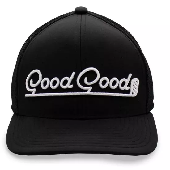 2024 GoodGood Golf Elite Trucker Golf Cap Black One Size Fits All NEW