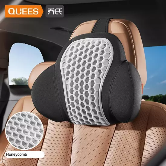 QUEES Joe's Auto Products 24 Years Honeycomb Headrest Lumbar √φ Support C1W9