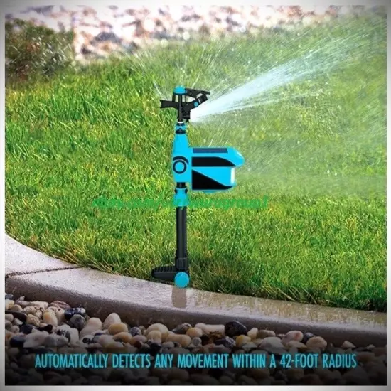 Solar Motion Activated Water Animal Repellent Sprinkler Day & Night Modes