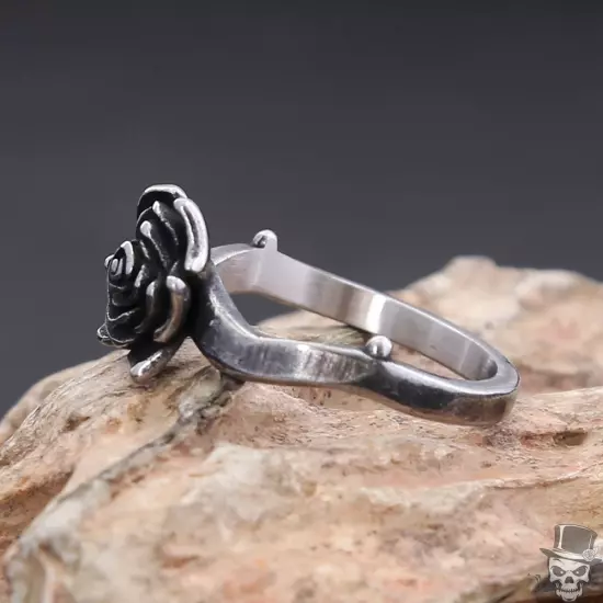 Sculpt Rings™ Rose Flower Ring | 316L Stainless Steel Punk Jewelry