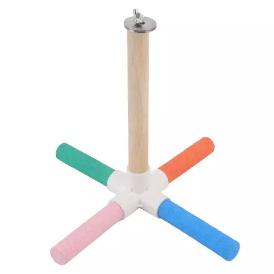  Cross Stand Stick Colorful Safe Healthy Matte Bird Cage Perch Stick W AD5