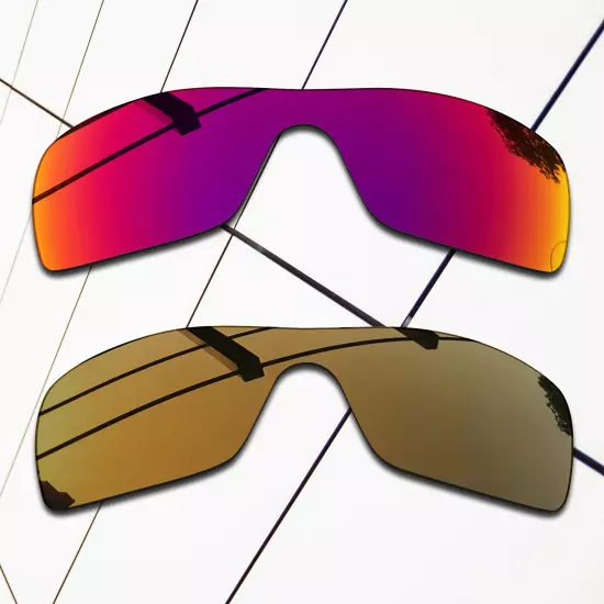 TRUE POLARIZED Replacement Lenses for-Oakley Batwolf Frame OO9101 Multi-Colors