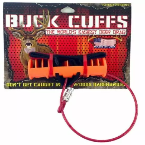 Buck Cuffs Orange Hunting Season Deer Drag Outdoors Easy Grip Hooves