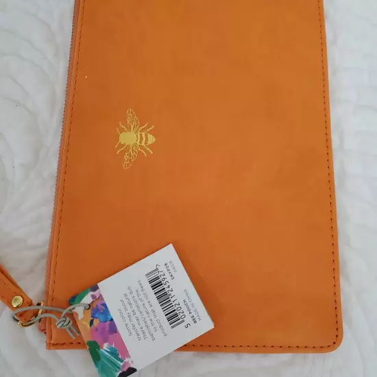 Sky + Miller Multi-Purpose Pouch - Orange With Gold Bee 5.5cm x W: 22cm