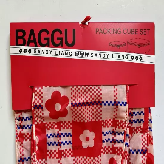 NEW! Baggu x Sandy Liang PACKING CUBE SET, Recycled Nylon Bags SOLD OUT + RARE!