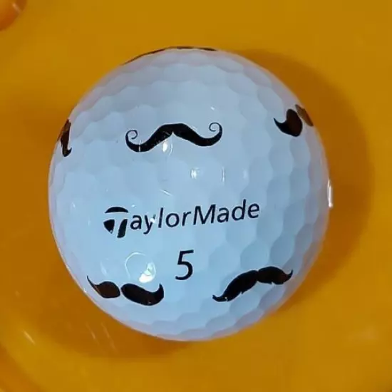 (1) Taylormade TP5 Pix Mustaches Golf Balls -Limited Edition 5A Min Condition