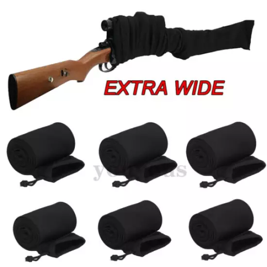 Hunting Gun Socks Extra Wide Silicone Treated Rifle Shotgun Large Scoped Cover