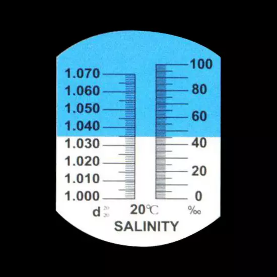 0-100‰ Salinity Refractometer Meter Aquarium Seawater Salt Water Tester with ATC