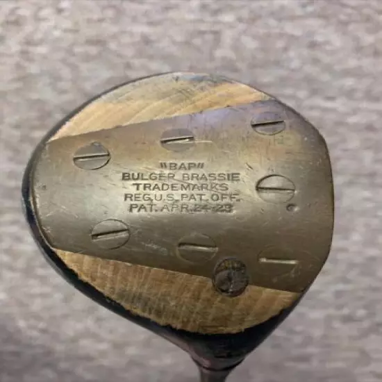 Vintage Golf Club “BAP” Bulger Brassie D. Cuthbert Special Wooden Driver Mens RH