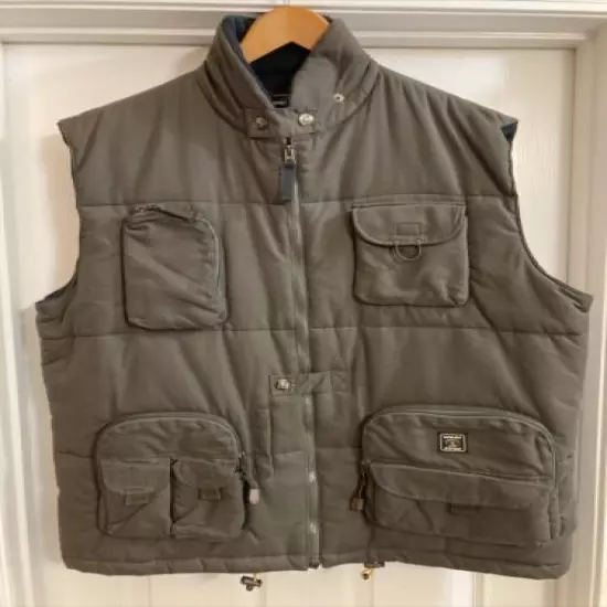 Men’s Wear 1 First Fall/Winter Hunting Fishing Vest Gray Size XL