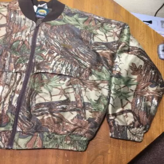 Men's L Cabela's Polyester Jacket - Realtree Camo Pattern Thinsulate Quiet Mint