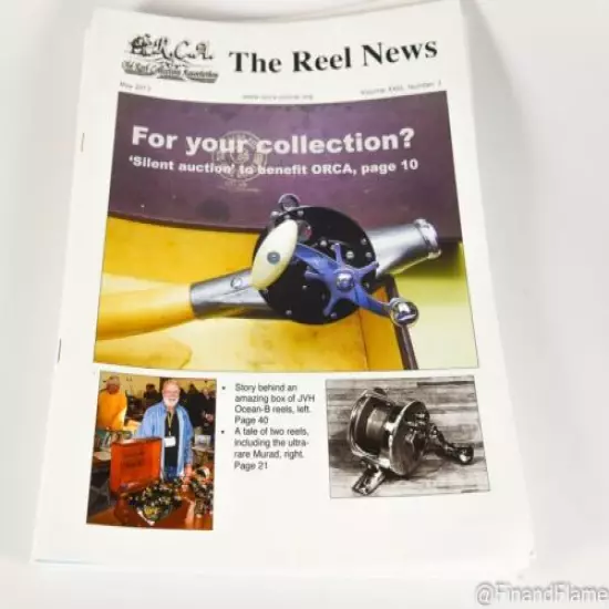 Old Reel Collectors Club Magazine 2013 Reel News Lot ORCA KW90