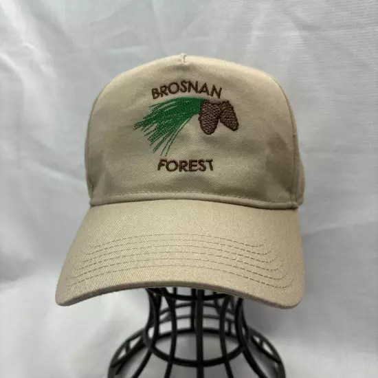 Brosnan Forest Hat Cap Embroidered Dad Pinecone Tan Snapback Charleston Norfolk