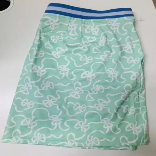 NWT Polo Ralph Lauren womens XL golf skort green with blue waist band $148