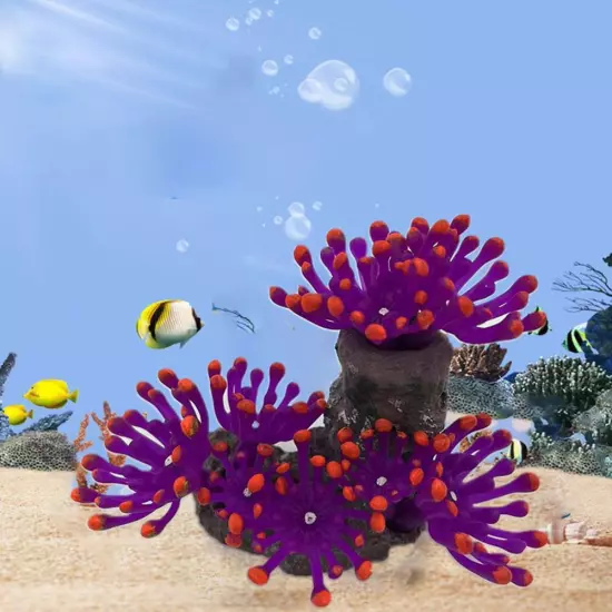 Fish Tank Coral Environmentally Friendly Silicone Odorless Simulated Coral~