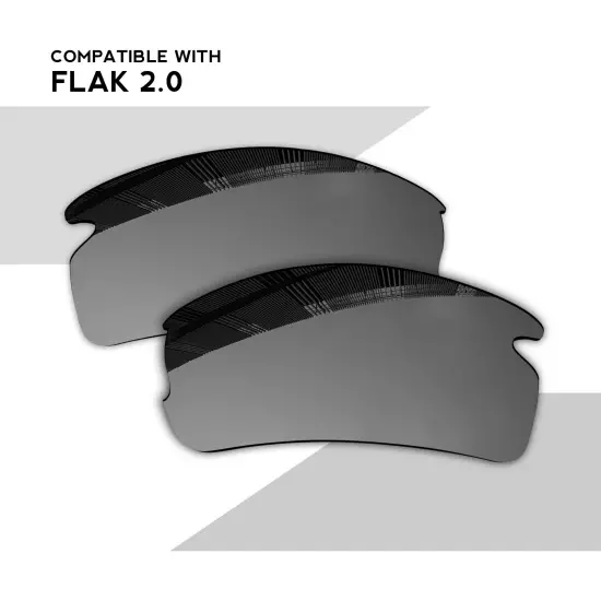 Wholesale POLARIZED Replacement Lenses for-Oakley Flak 2.0 OO9295 Sunglasses