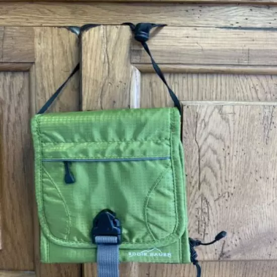 Eddie Bauer Unisex Travel Crossbody Wallet Shoulder Bag Passport String Green 