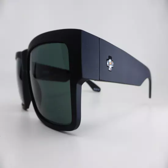 SPY+ Sunglasses CYRUS Matte Black - Happy Grey Green Lens - 673180374863