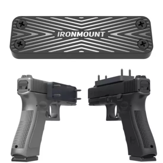 Magnetic Gun Holster - IronMount Rubber Coated 43 Lbs Rated Gun Magnet Mount...